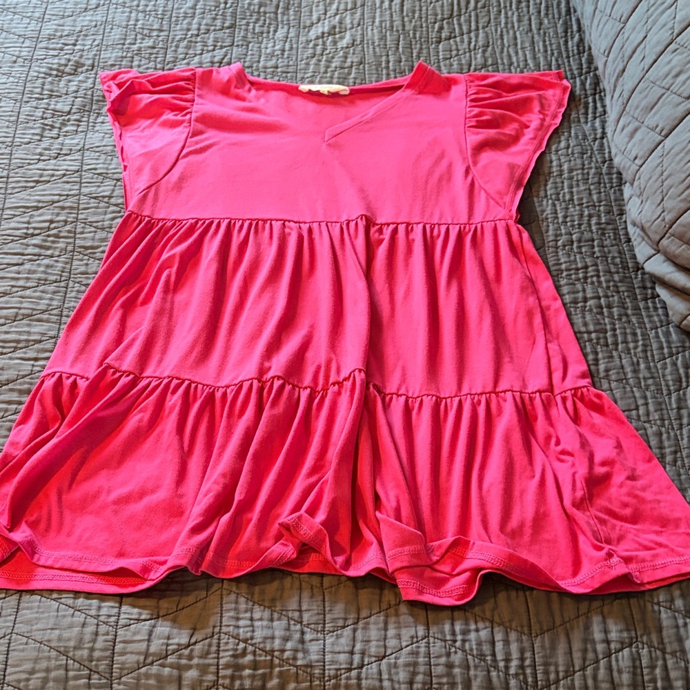 Amaryllis Fuchsia and Red Dress